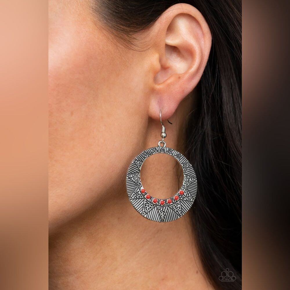 Adobe Dusk Red Earrings (84)
